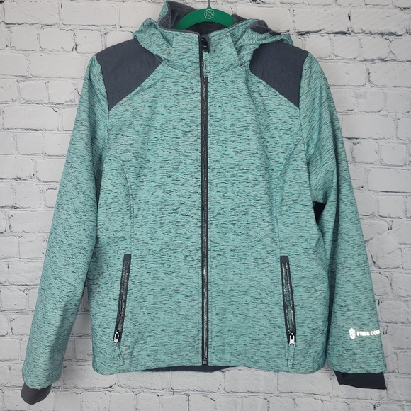 Free Country Size L Soft Shell Hooded Jacket - Picture 3 of 7